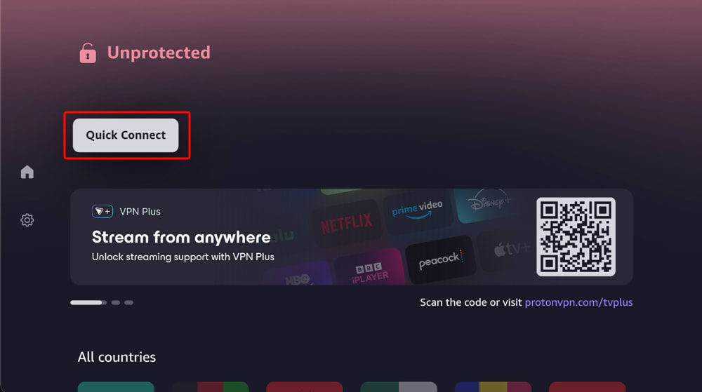 Quick connect on a free plan