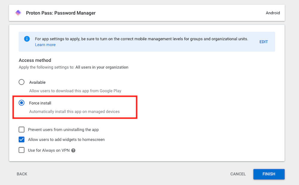 Install and configure 4