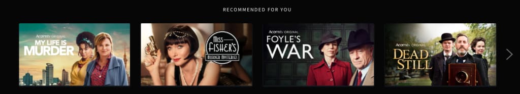 Acorn TV shows