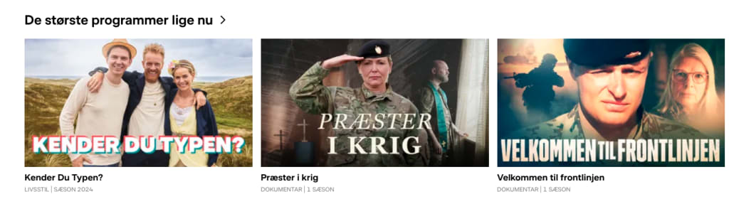 DR TV shows
