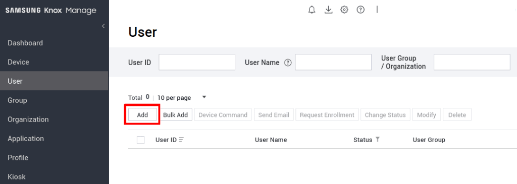 Add new user