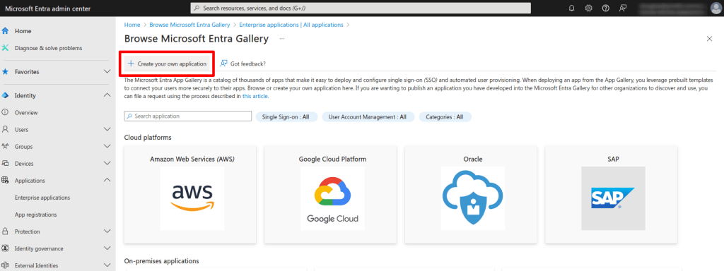 Create your own application