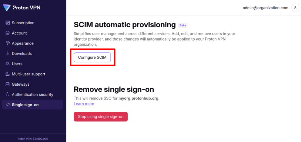 Configure SCIM