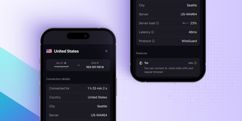 Connection details on iOS
