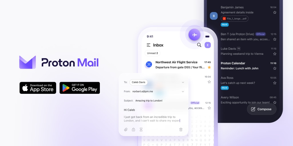 Proton Mail receives updates on iOS and Android
