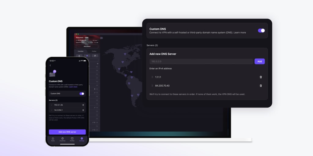 Custom DNS on macOS and iOS