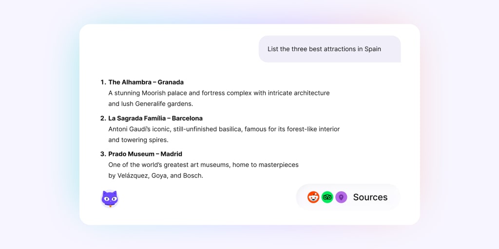 Image of Lumo 2.0's faster and more powerful web search capabilities.