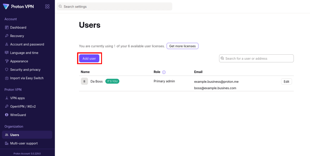 Add user