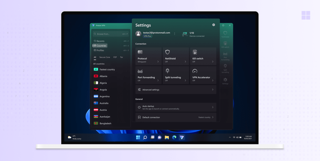 The new Windows Settings menu