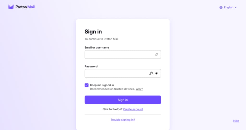 email filters sign in