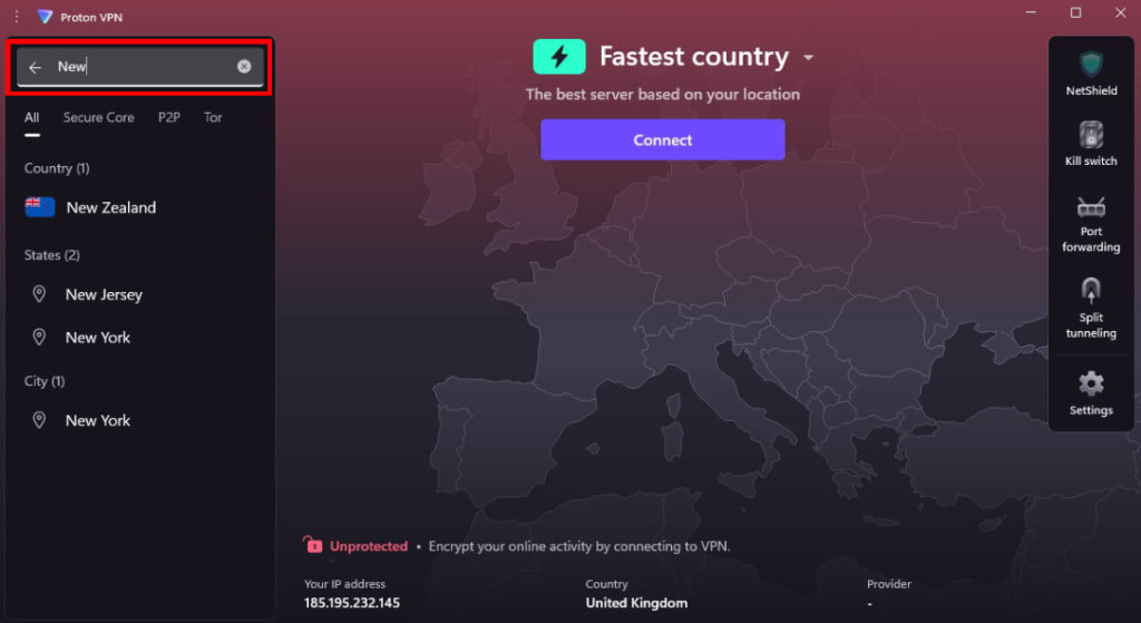 Connect to Proton VPN on Windows 8
