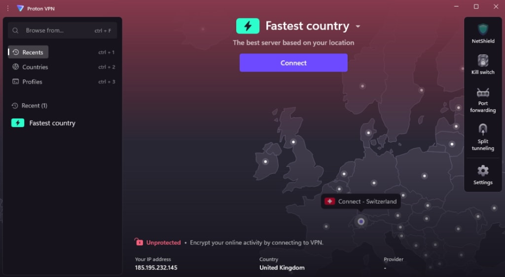 Connect to Proton VPN on Windows 9