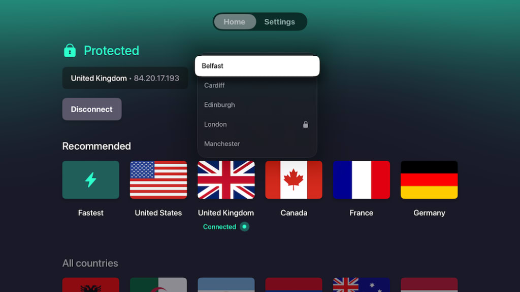 Select an individual city