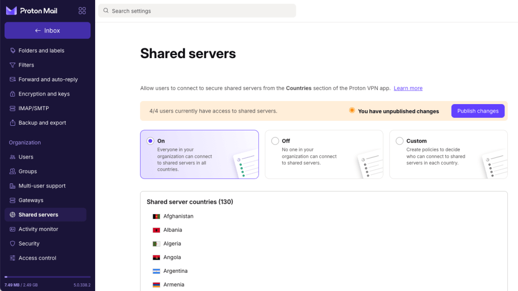 Shared servers 1