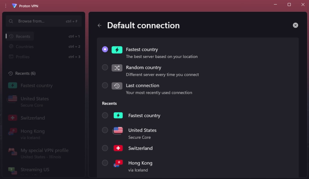 How to change your default connection on Windows 2