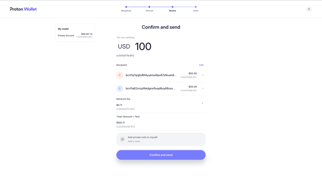 how to send btc with binance