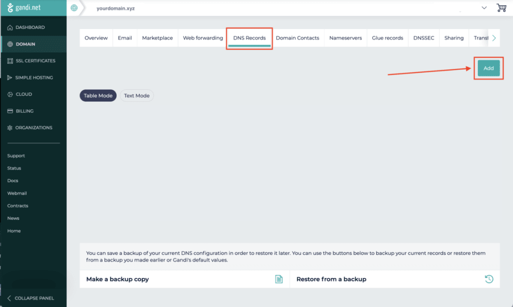 Verify your domain 2