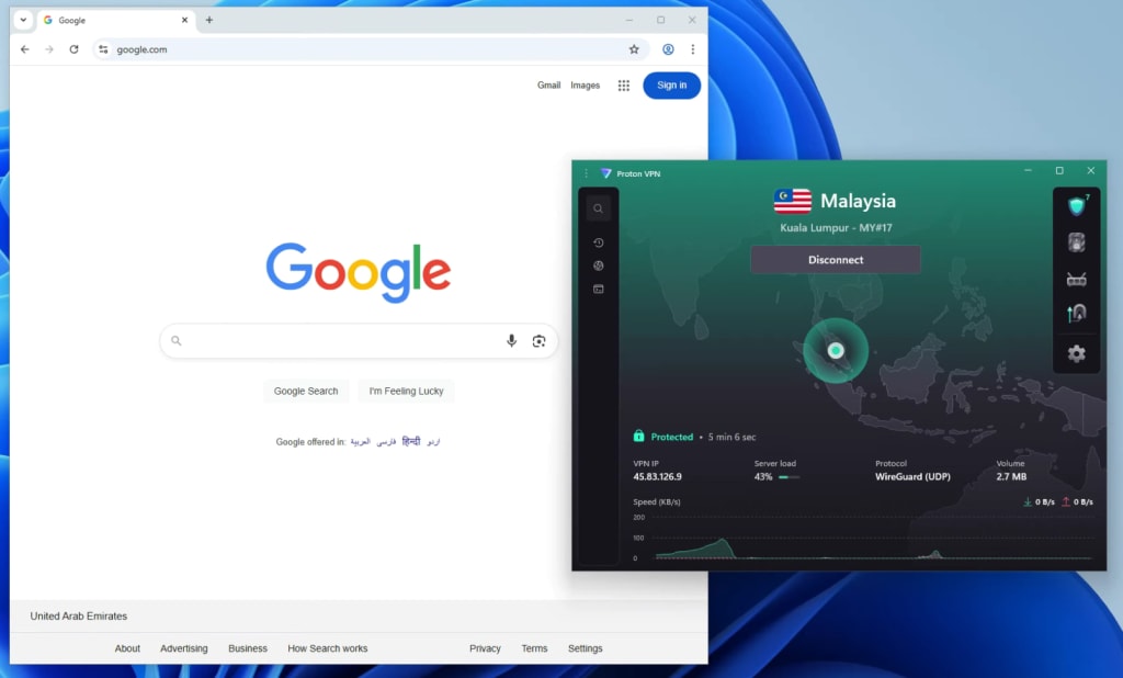 A Google geolocation error
