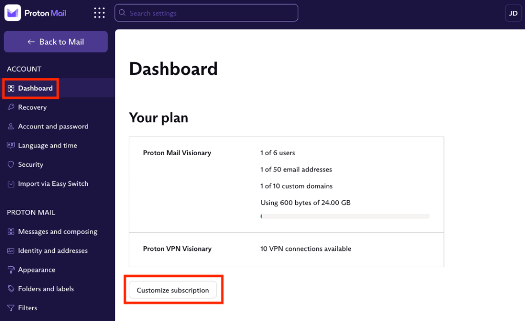 Customize subscription button