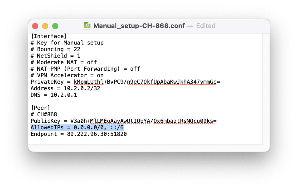 Manually edit the .conf file to support IPv6 connections