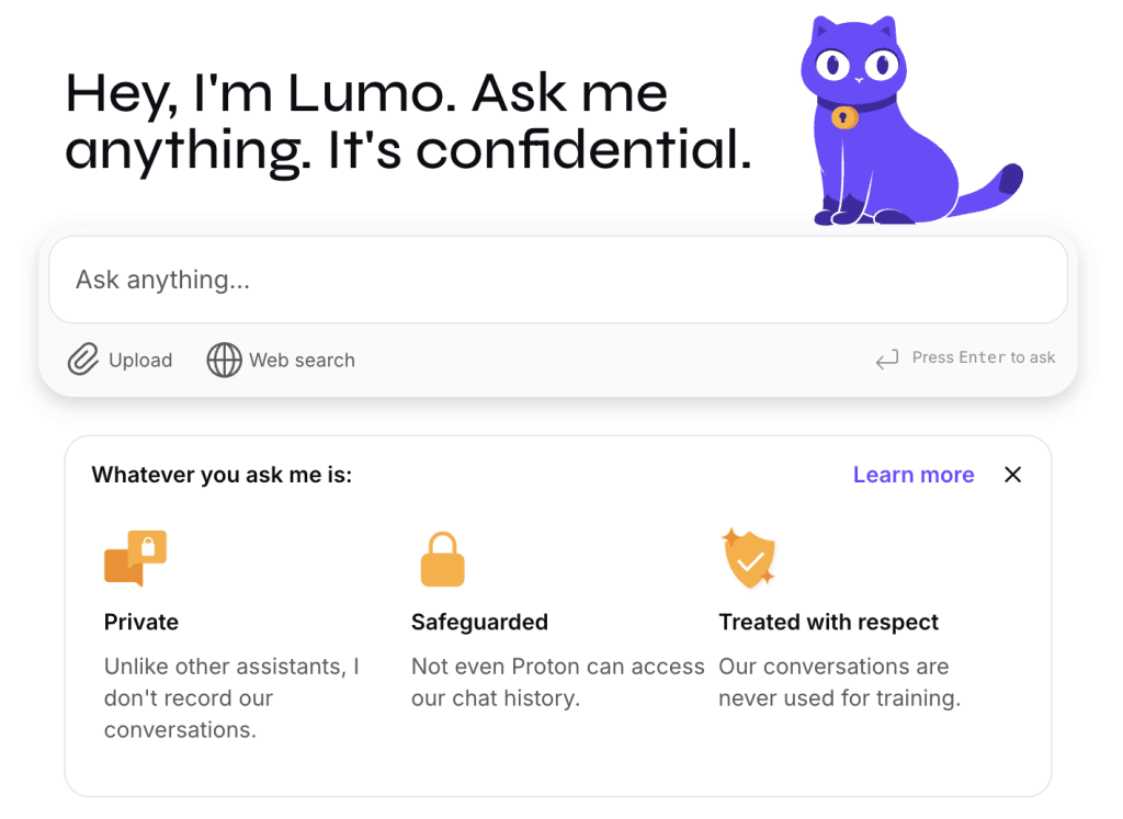 Lumo, Proton's private AI assistant