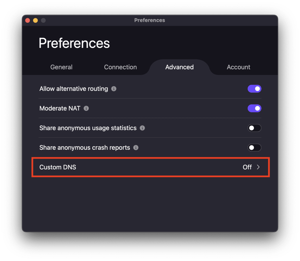 How to use custom DNS on macOS 1