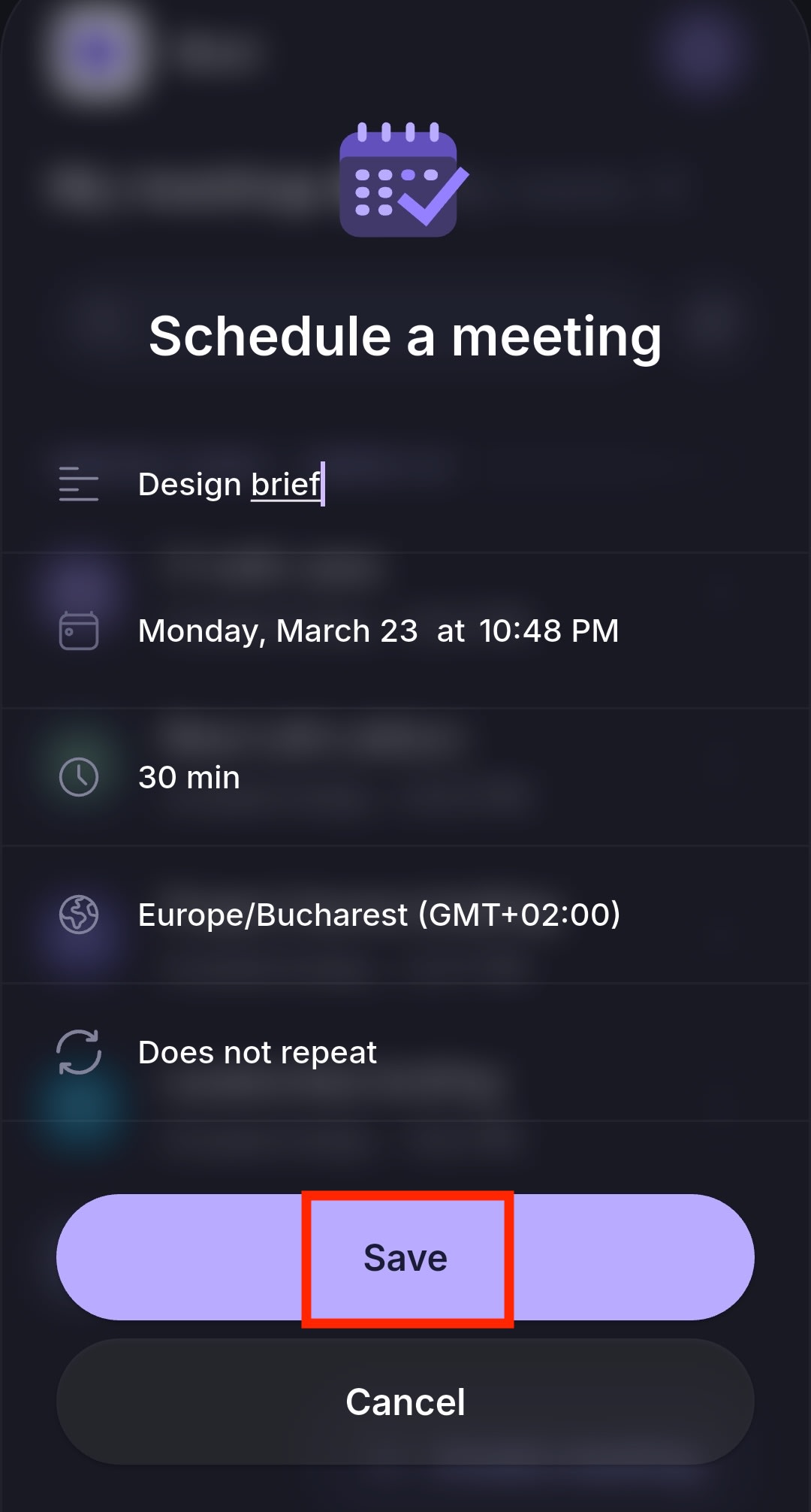 Schedule a meeting using the Proton Meet mobile app for Android and iOS