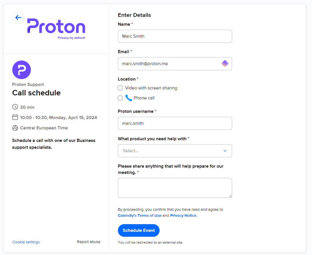 How to request phone support for your Proton for Business account Proton