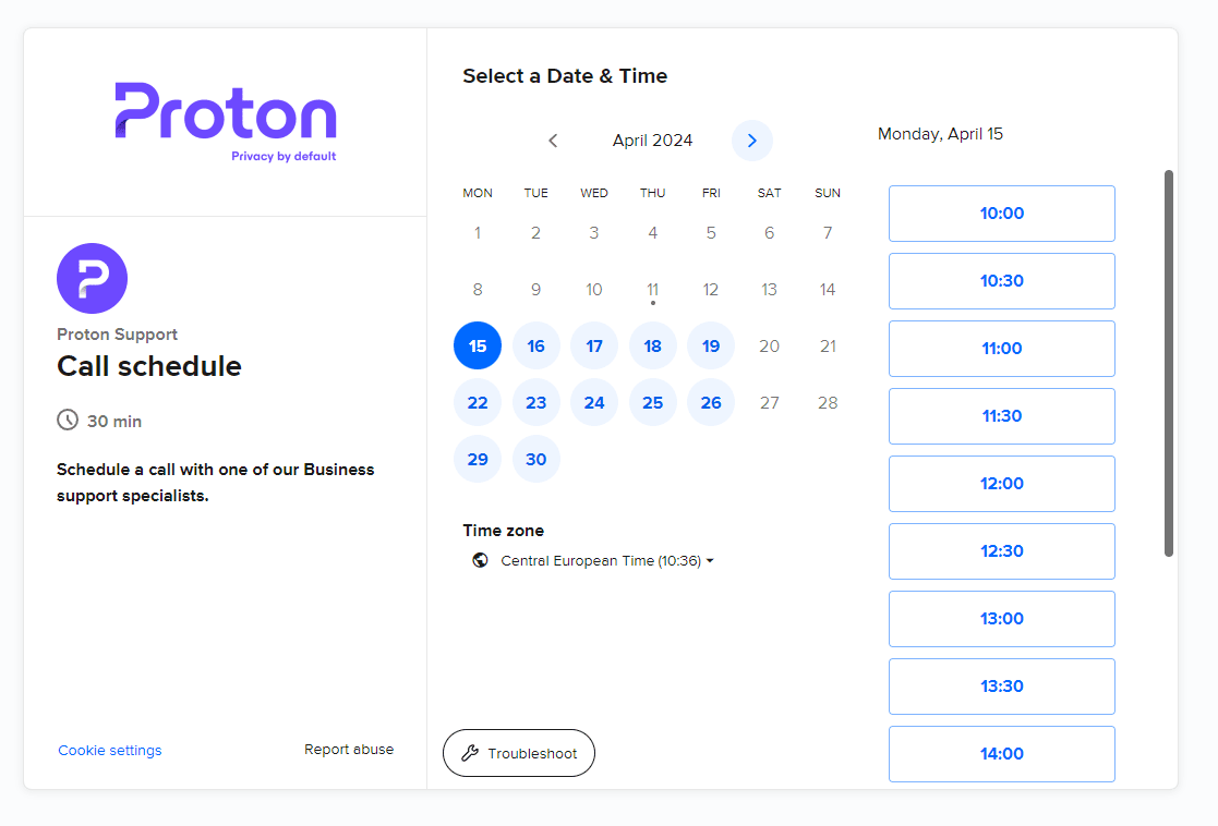 How to request phone support for your Proton for Business account Proton