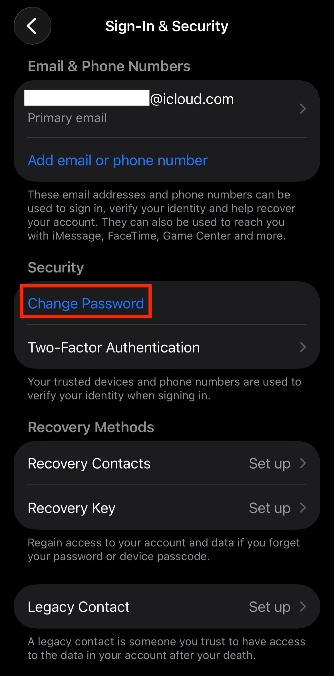 How to change your iPhone password