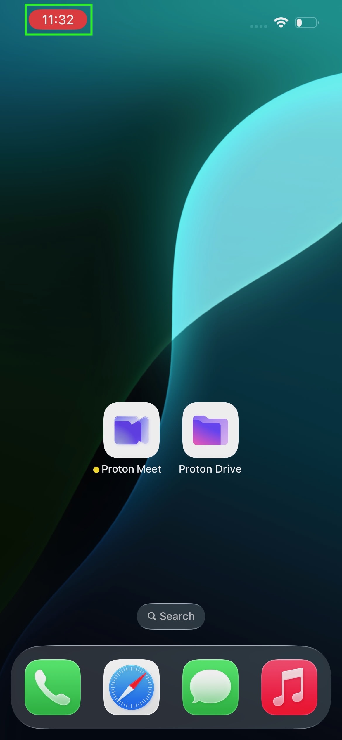 Stop sharing your screen when using the Proton Meet iOS app