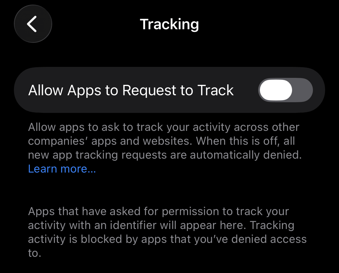 iPhone tracking