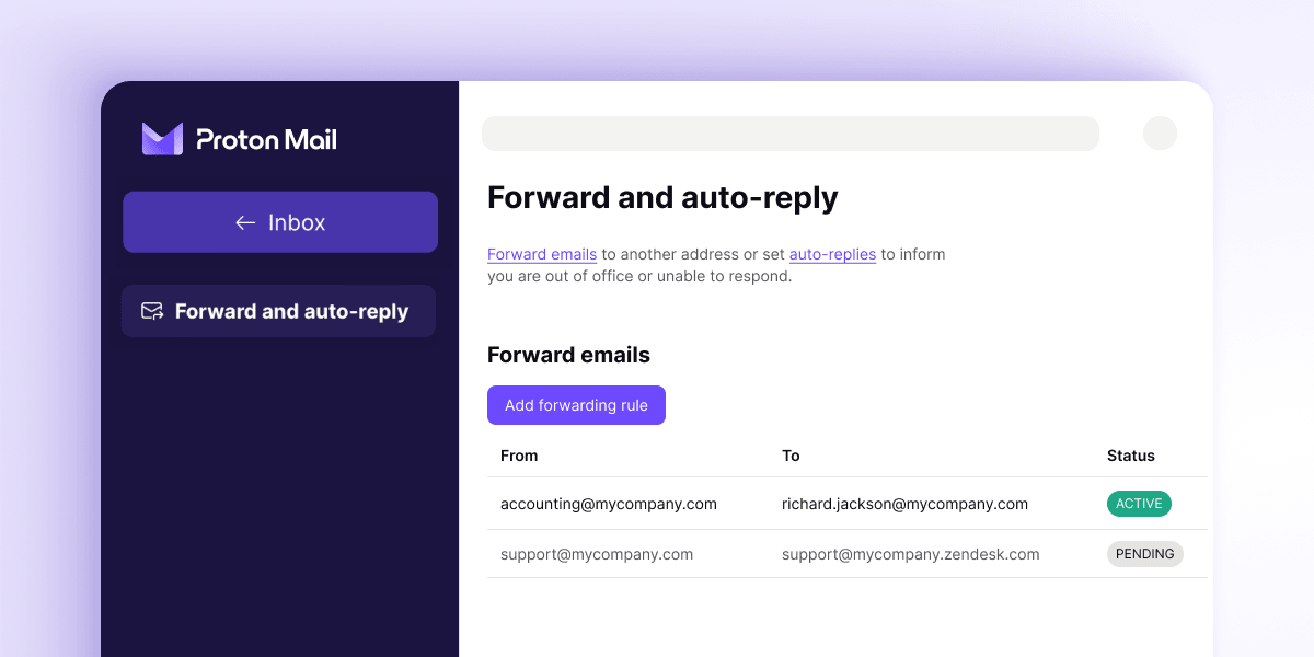 Automatically Forward Emails From Proton Mail To Any Other Account Proton automatically-forward-emails-from-proton-mail-to-any-other-account-proton