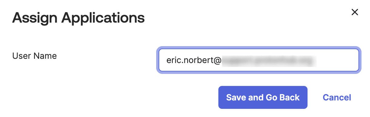 Re-enter the user’s User Name