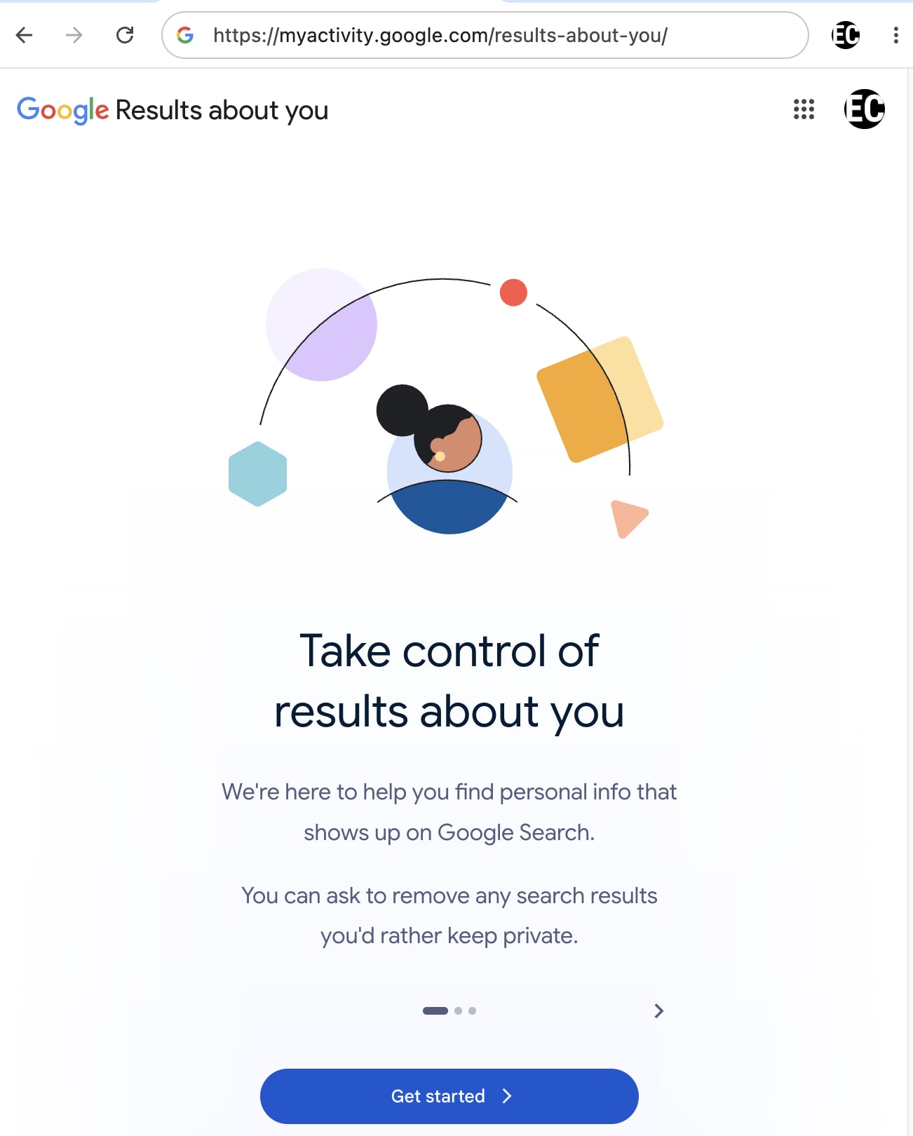 The Google "Results about you" tool