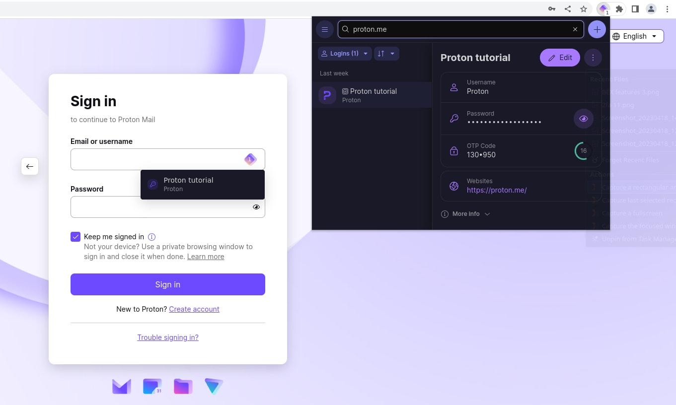 Pass peut remplir automatiquement les mots de passe