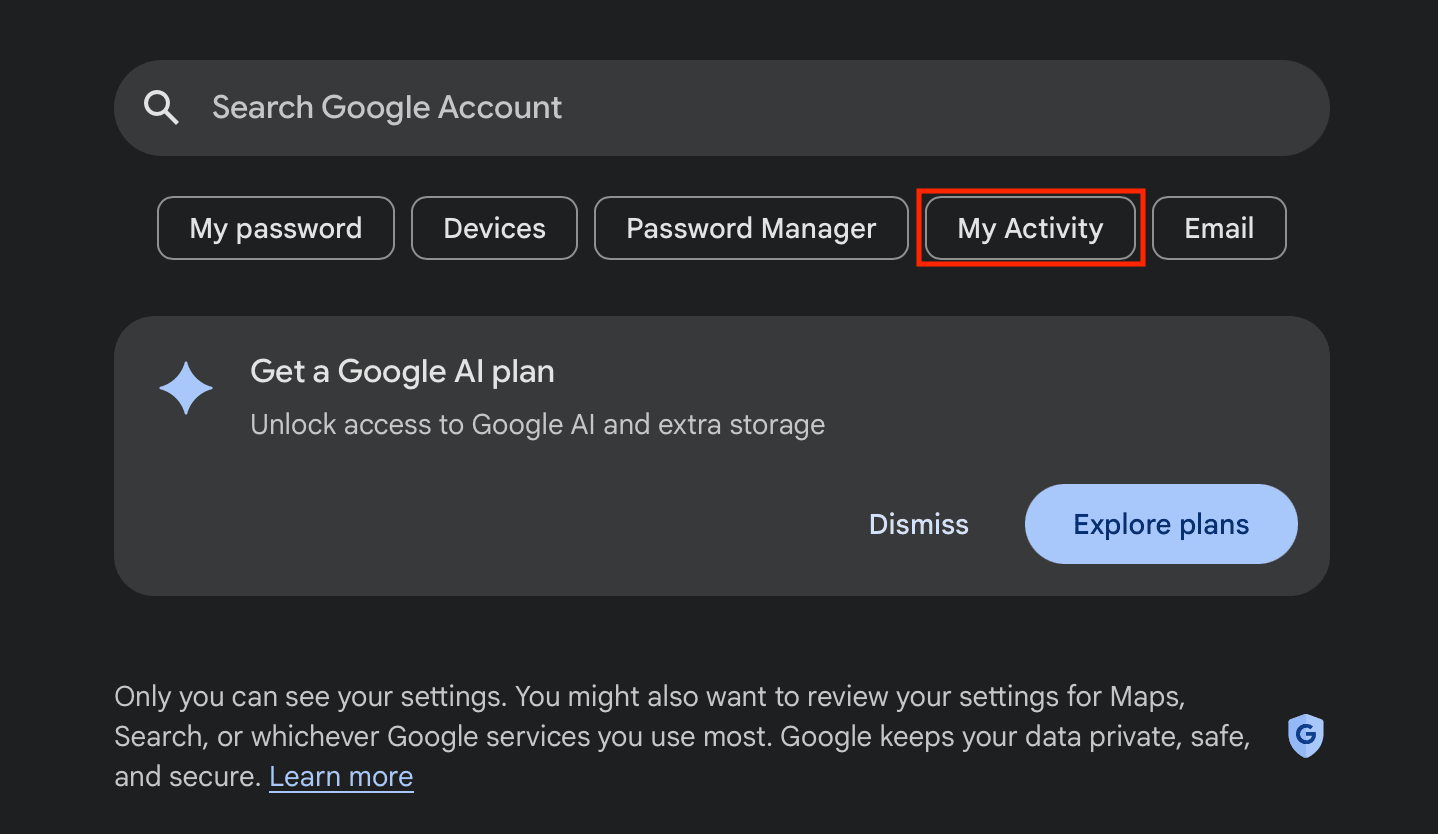 Google My Activity