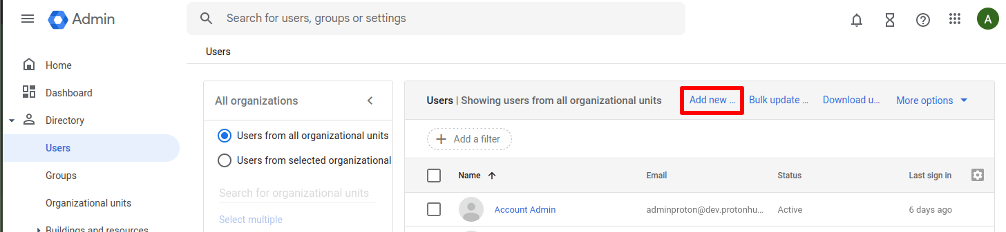 Add new user