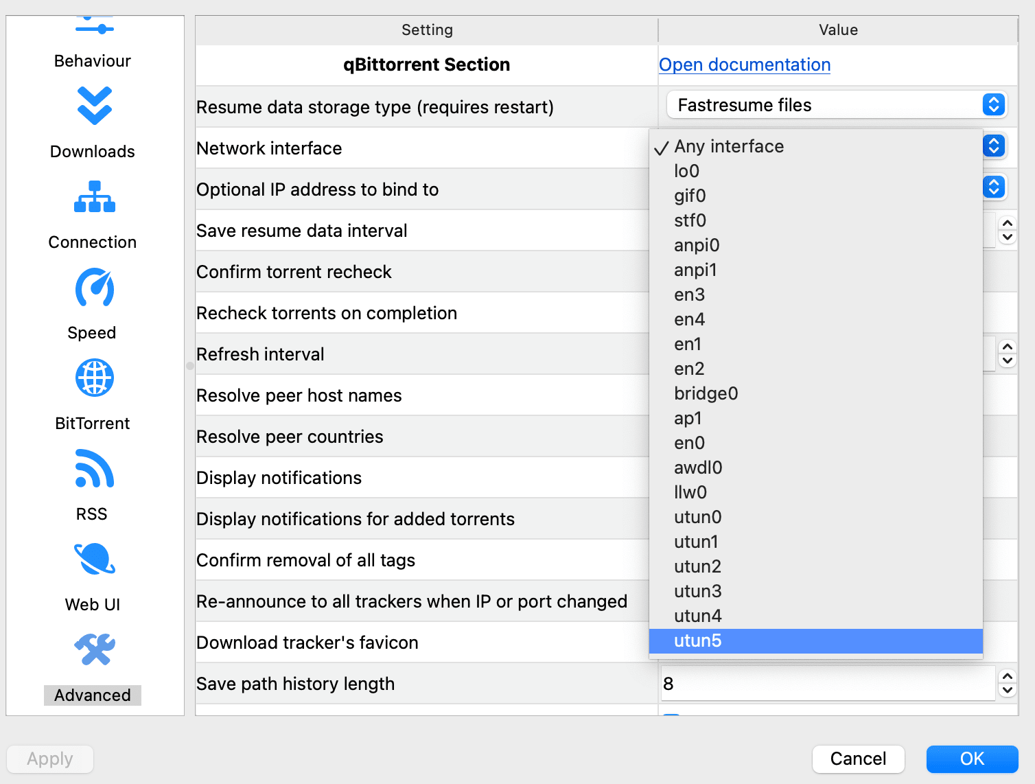 Assign the network interface