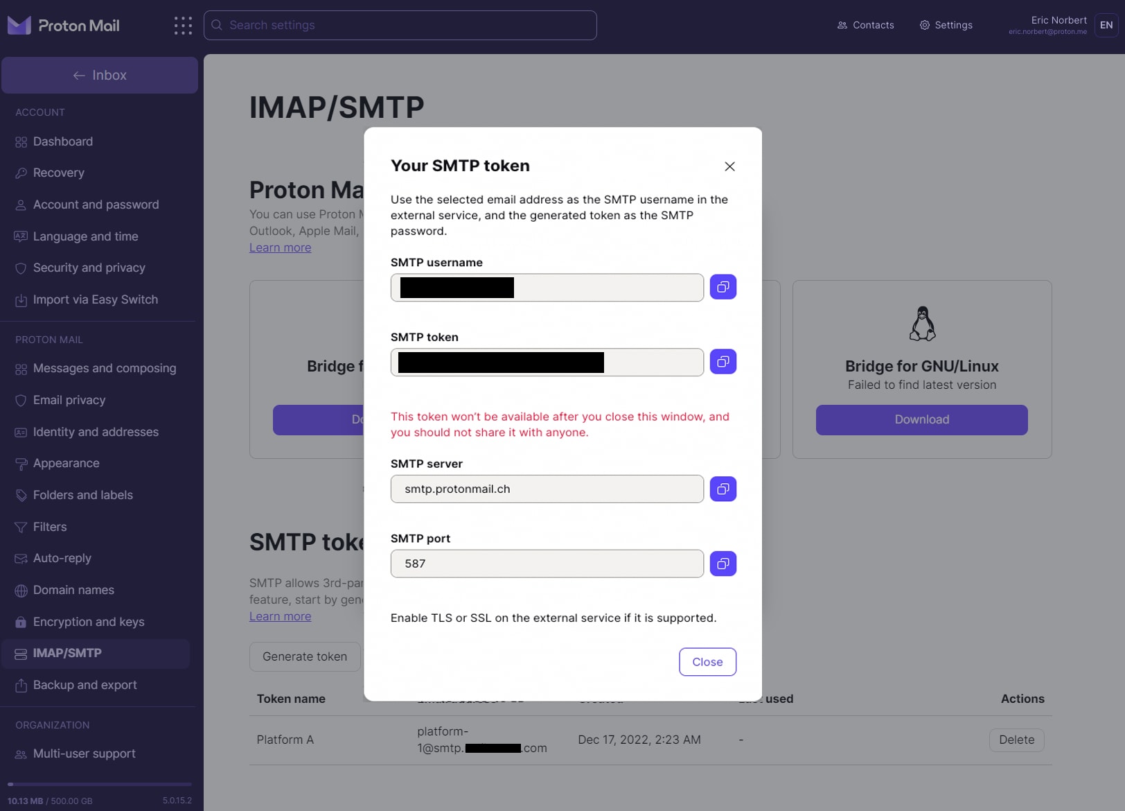 How to set up SMTP to use business applications or devices with Proton ...