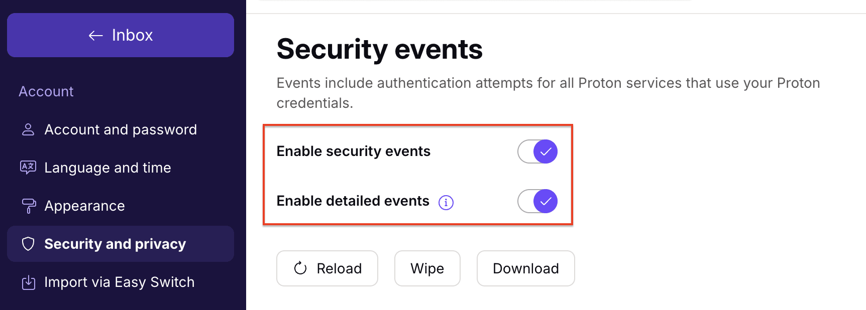 Security events