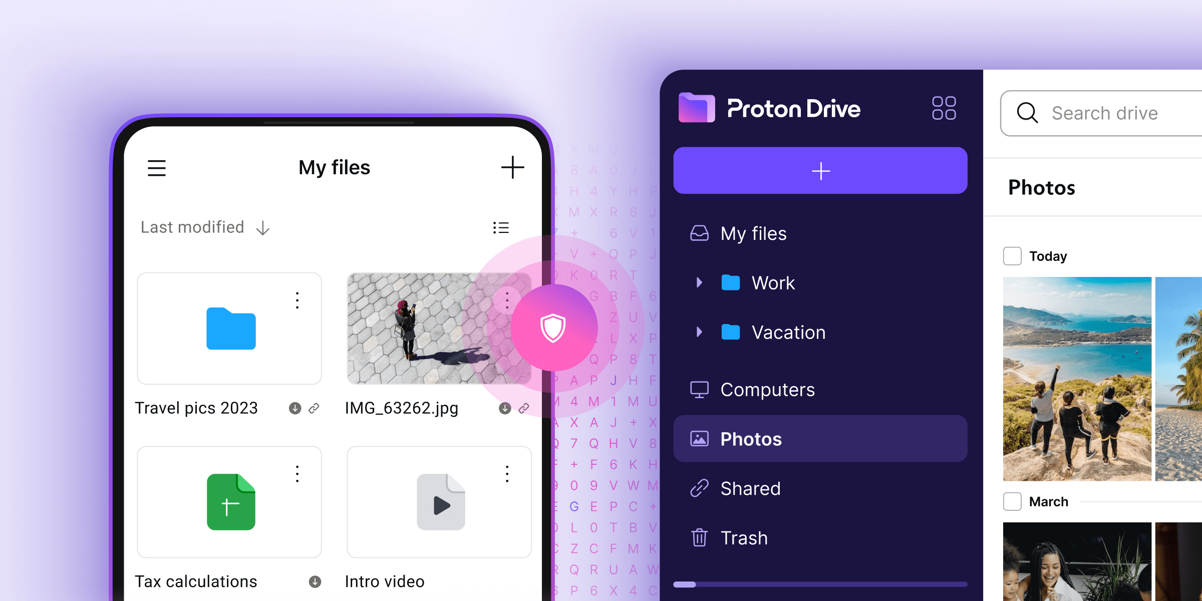 Desktop and mobile applications for Proton Drive for Business