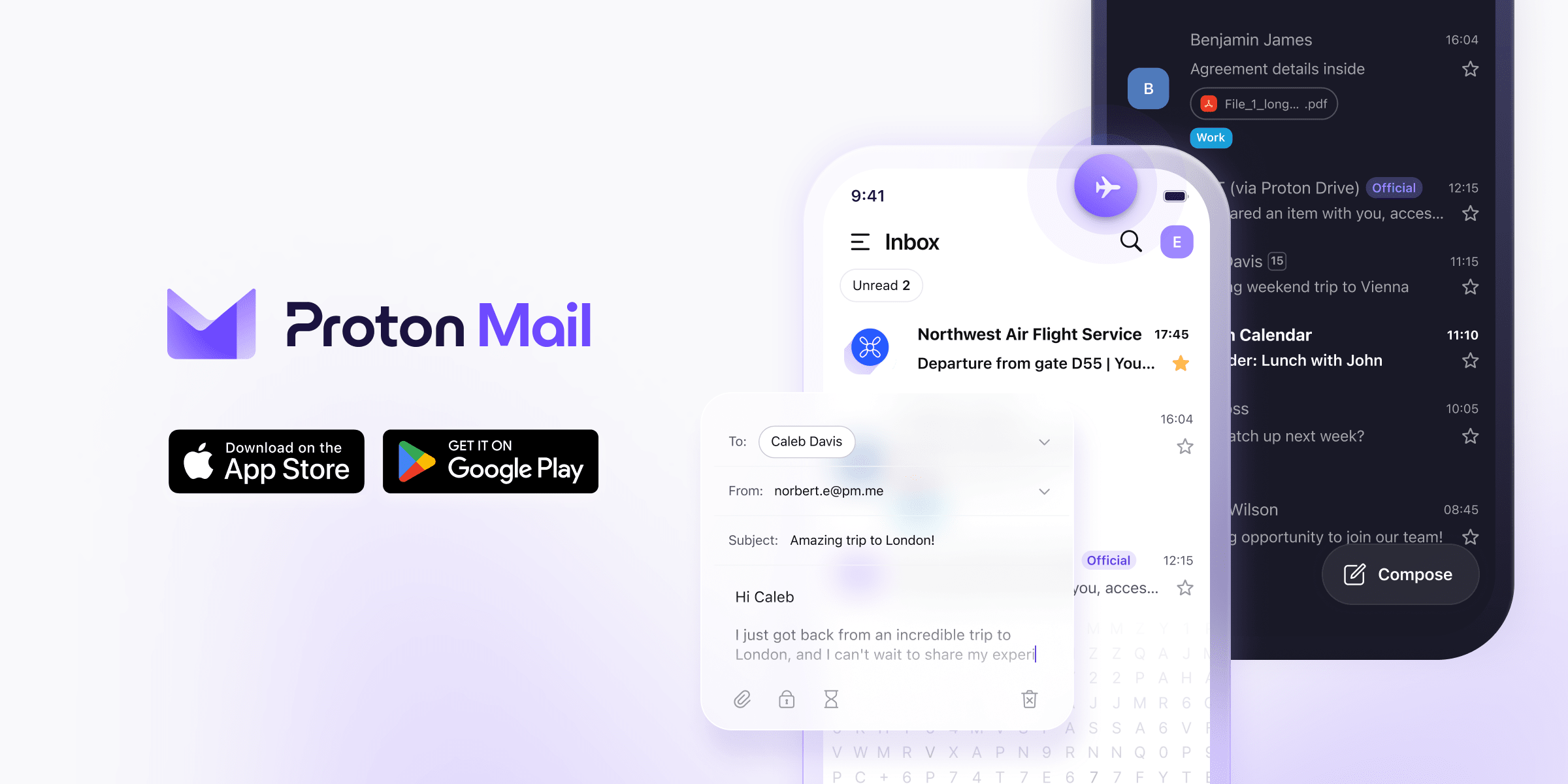 Proton Mail receives updates on iOS and Android