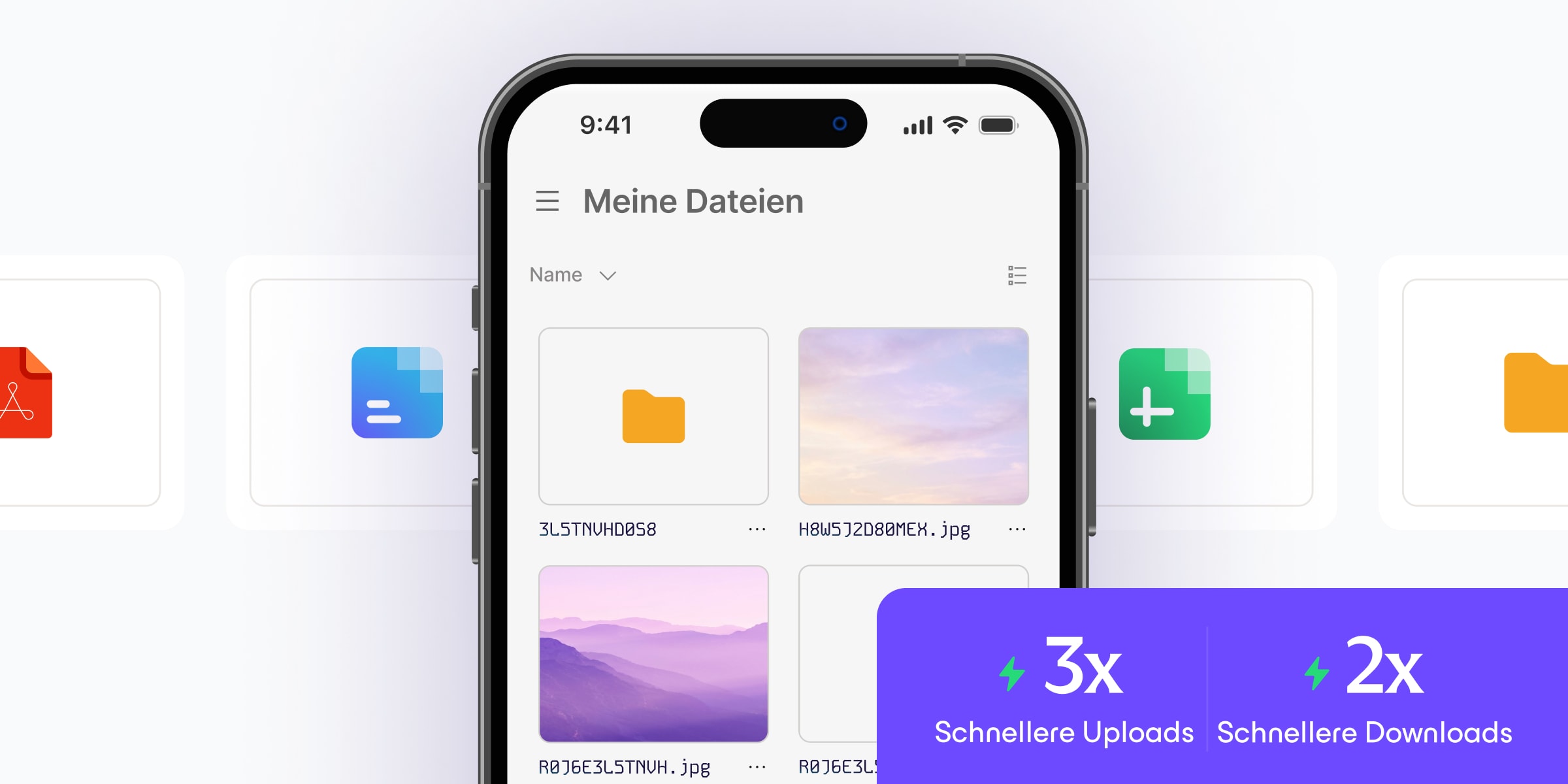 Eine Vorschau der mobilen Proton Drive App mit schnelleren Uploads und Downloads