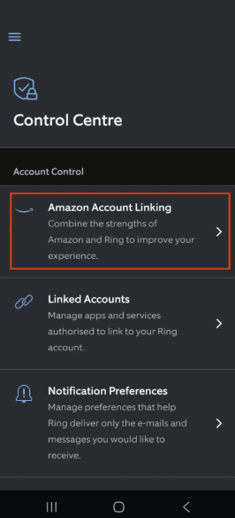 Ring control center