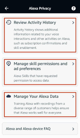 Alexa privacy 2