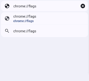 Android Google Chrome flags