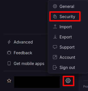 Proton Pass security settings