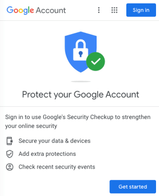 The Google Account Security Checkup, a way to check how secure your Gmail is