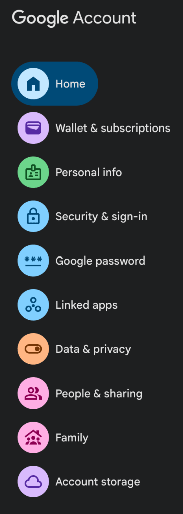 google sidebar